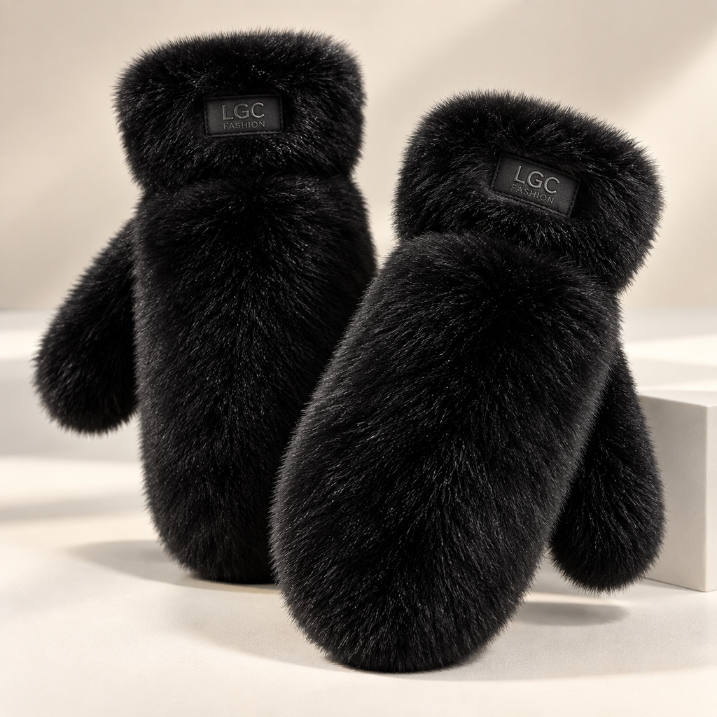 Cashmere Fur Mittens