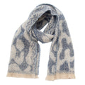 Brushed Leopard Print Winter Blanket Scarf