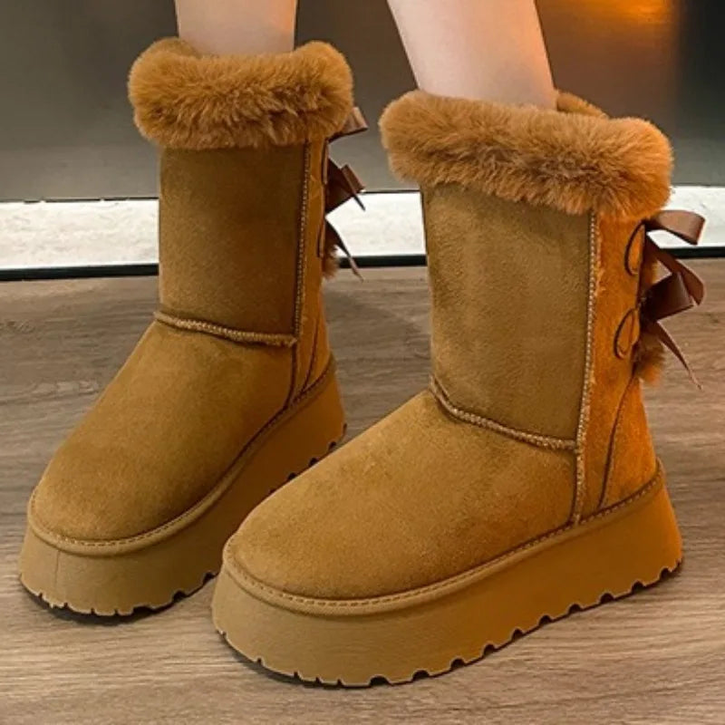 Waterproof Insulated Mid-Calf Snow Boots