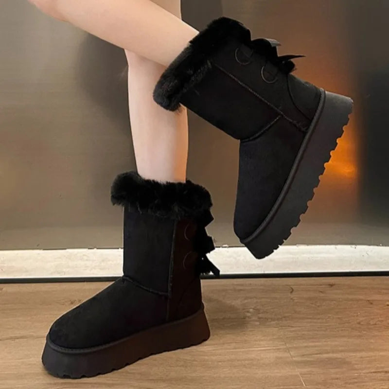 Waterproof Insulated Mid-Calf Snow Boots