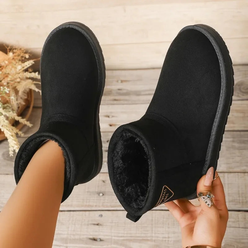 Women's Fur-Lined Snow Boots - Extra Warm Winter Boots
