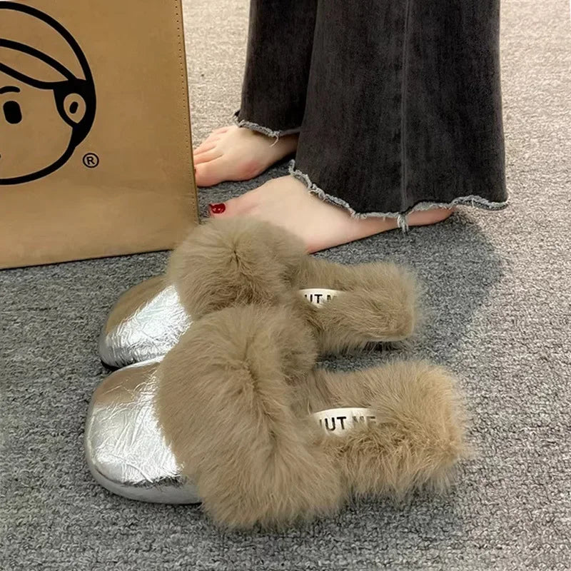 Faux Fur Outdoor Slides