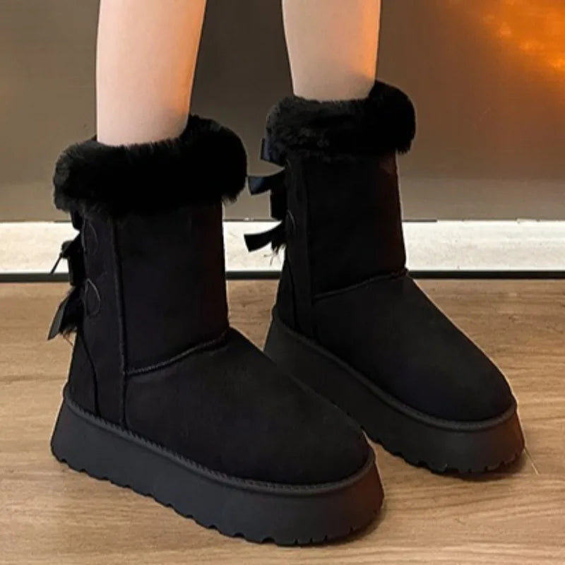 Waterproof Insulated Mid-Calf Snow Boots
