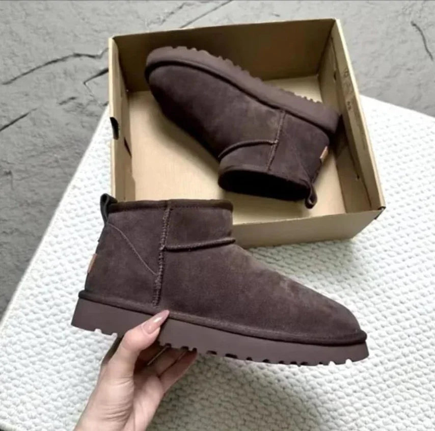 Platform Shearling Ankle Boots