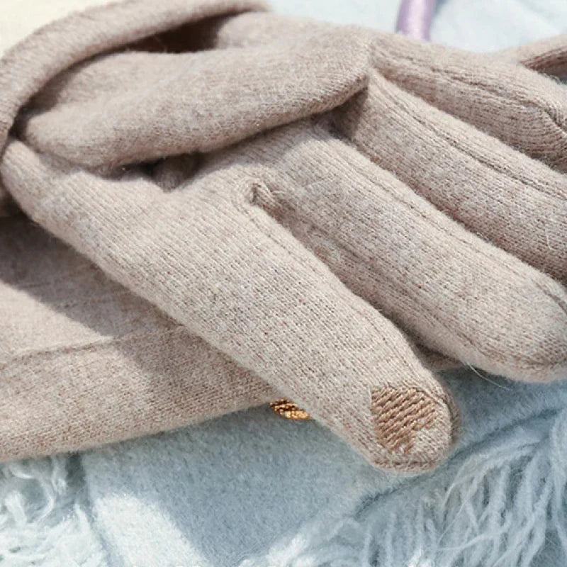 Erin Cashmere-Blend Touchscreen Gloves